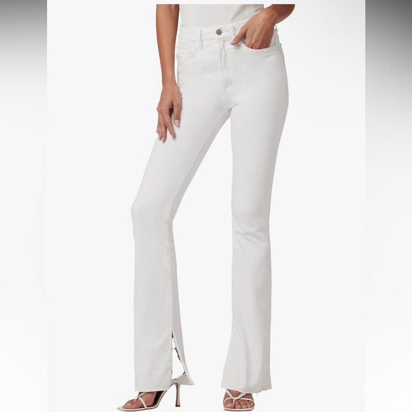 Joe's Hi Honey High Rise Curvy Bootcut Jeans in White Size 34 - Picture 1 of 8